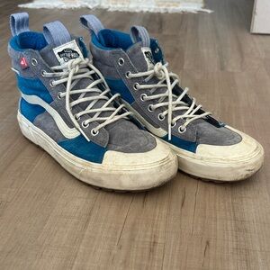 Vans Men's Blue and Gray Sneakers